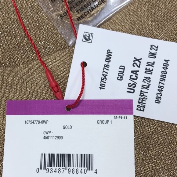 Anne Klein Plus Size Metallic Sweater - Picture 5 of 5